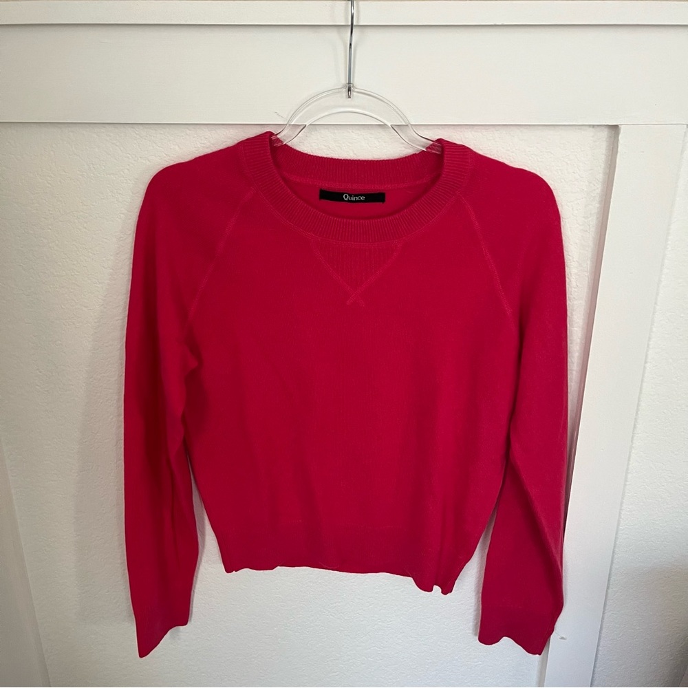 Quince Women's Crew Neck Sweater - Red